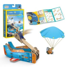 Joc Educativ STEM National Geographic puzzle 3D Lansator de parasute 48 piese